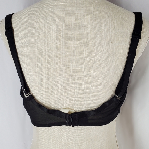 Vintage French Embroidered Simon Perele Muse Bra Bralette 32C - Picture 8 of 10